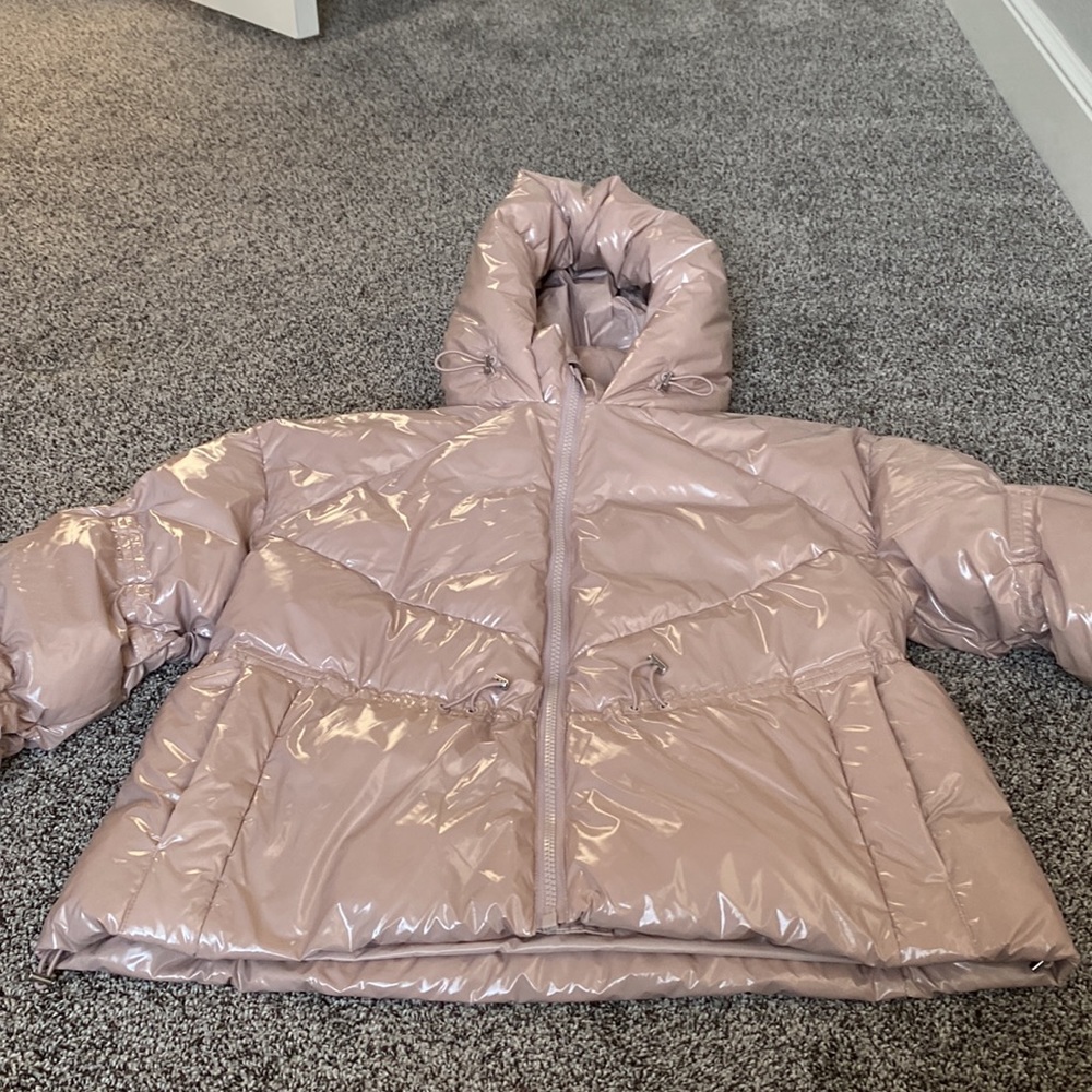 ALO Stunner Puffer Jacket Dusty Pink Size Small - Picture 5 of 14